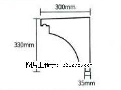 产品分解图型 - 檐口线，型号：SX311-YK-2，规格：300x330mm(2) - 宿州三象EPS建材 suzhou.sx311.cc